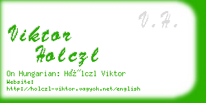 viktor holczl business card